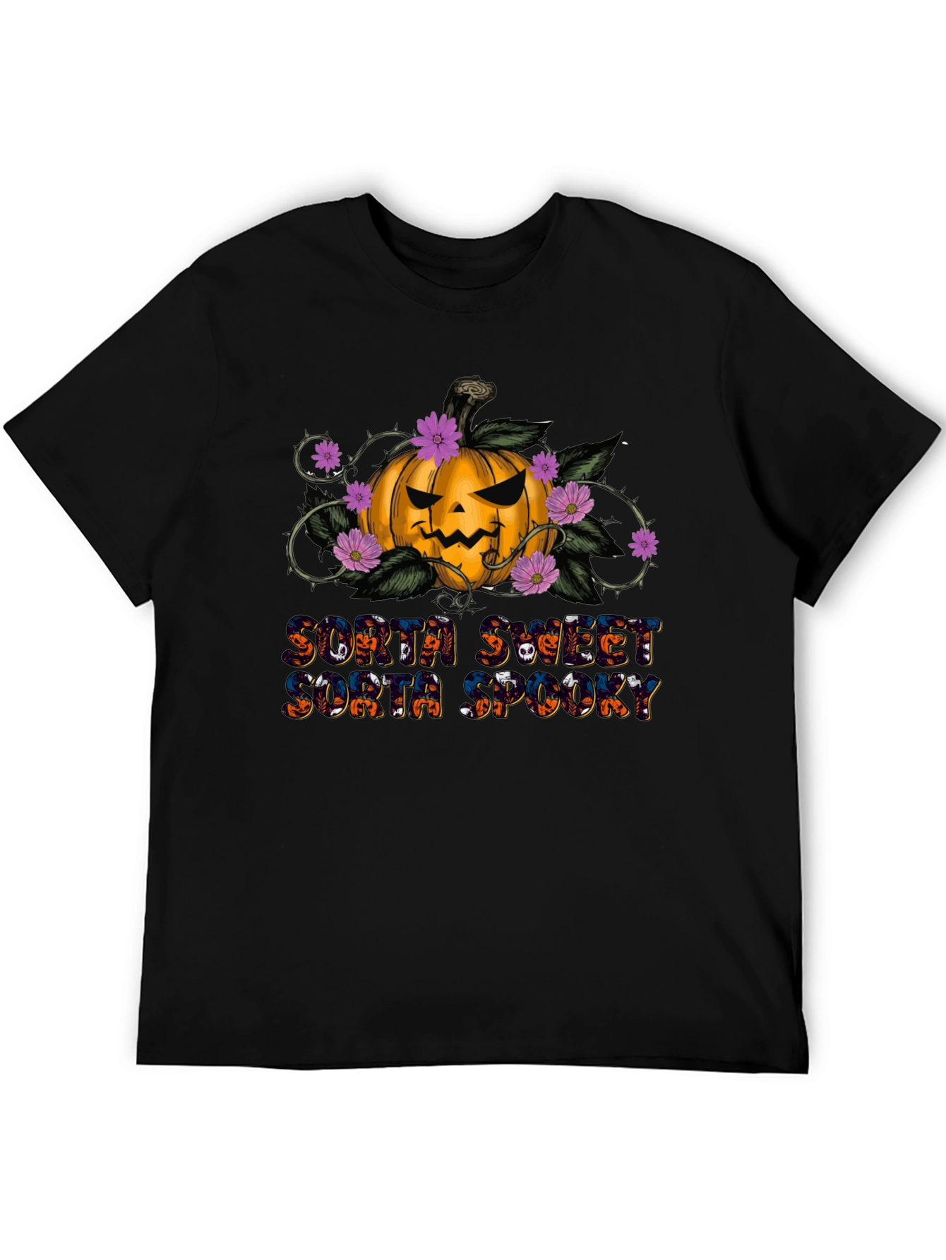 Sorta Sweet Sorta Spooky Halloween Pumpkin T-Shirt