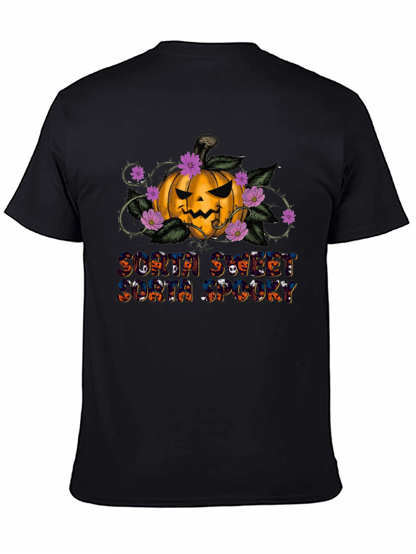 Sorta Sweet Sorta Spooky Halloween Pumpkin T-Shirt
