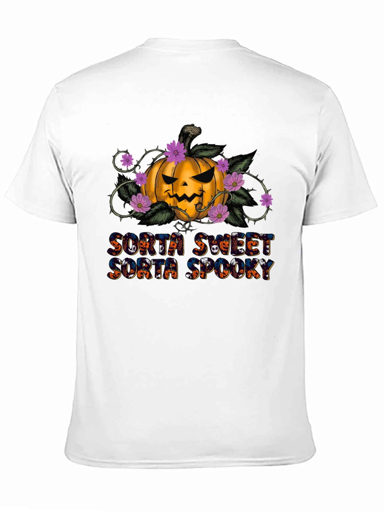 Sorta Sweet Sorta Spooky Halloween Pumpkin T-Shirt