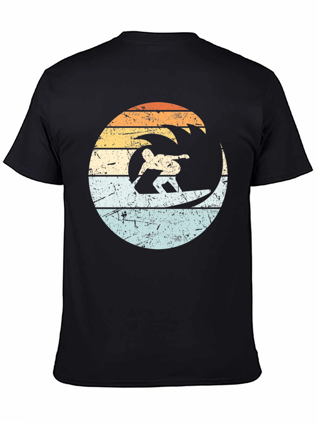 Retro Surfer Wave Graphic T-Shirt