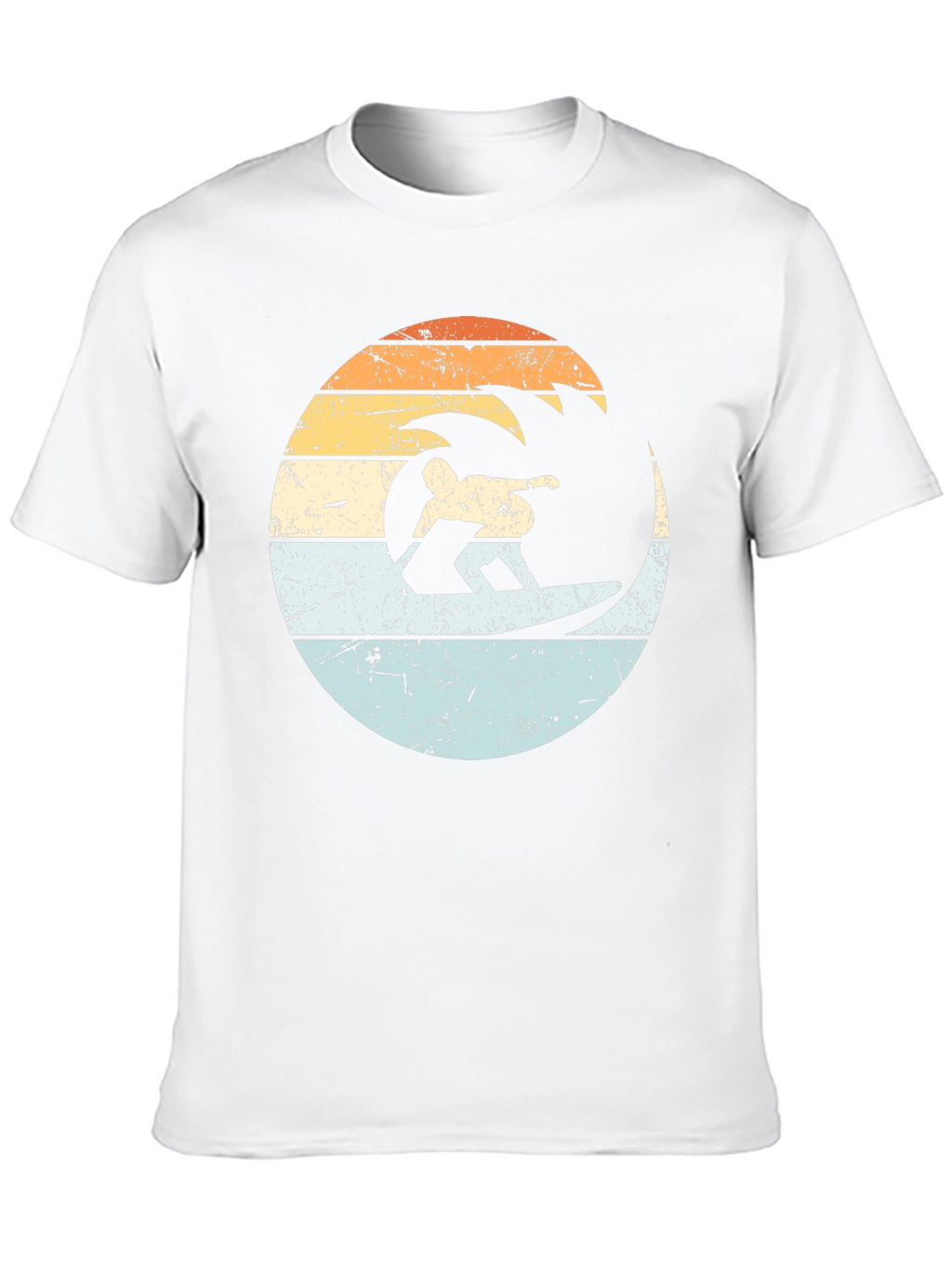 Retro Surfer Wave Graphic T-Shirt