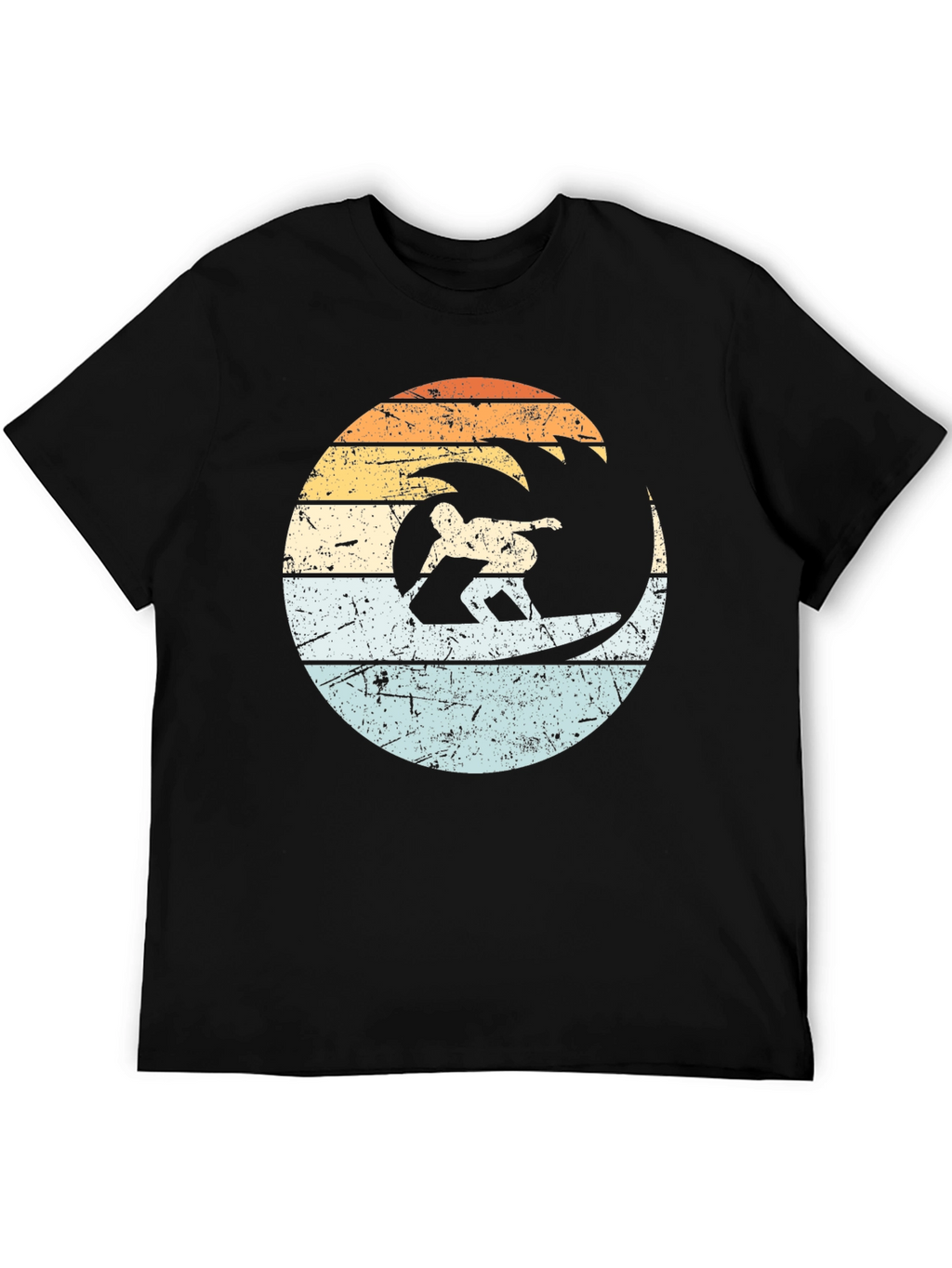 Retro Surfer Wave Graphic T-Shirt