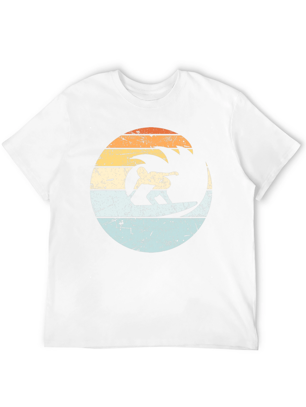 Retro Surfer Wave Graphic T-Shirt