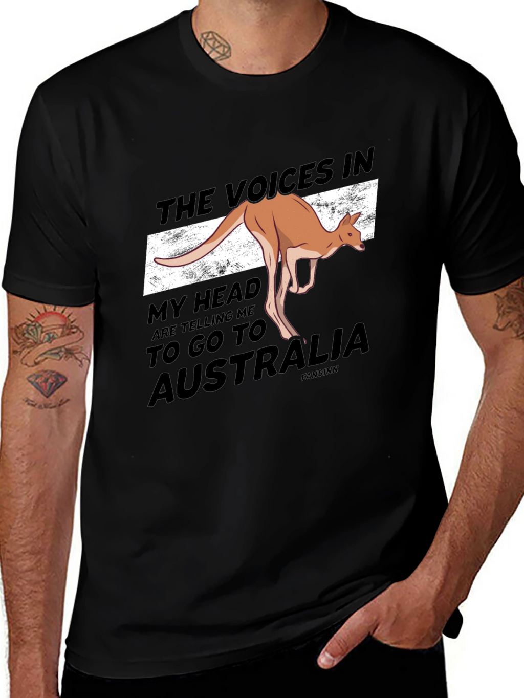Australia Kangaroo Graphic T-Shirt