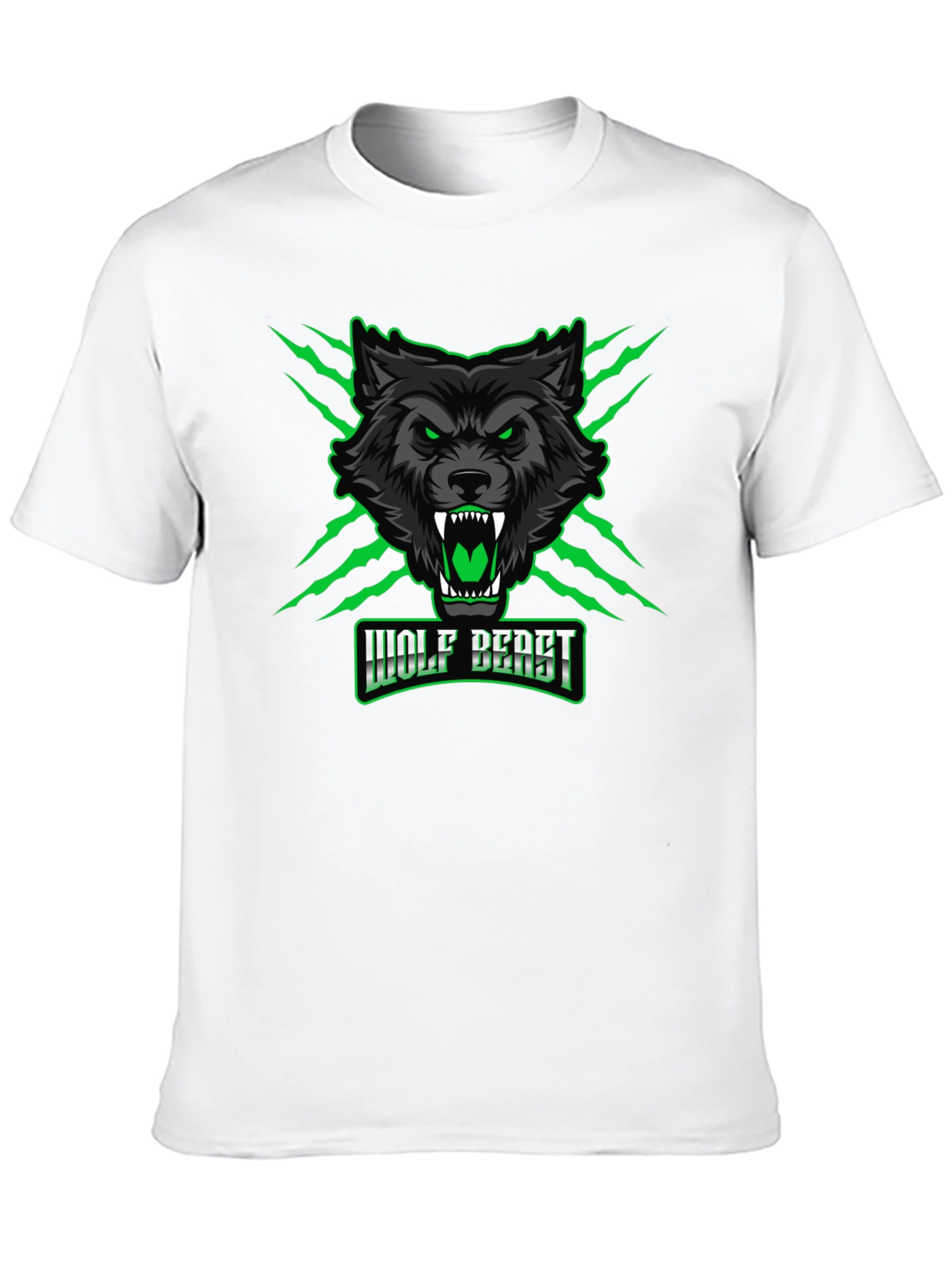 Wolf Beast Graphic Tee - Fierce & Bold Design