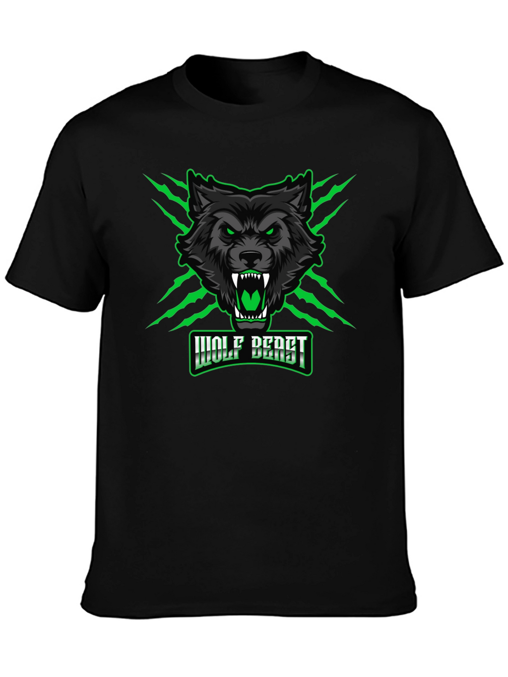 Wolf Beast Graphic Tee - Fierce & Bold Design