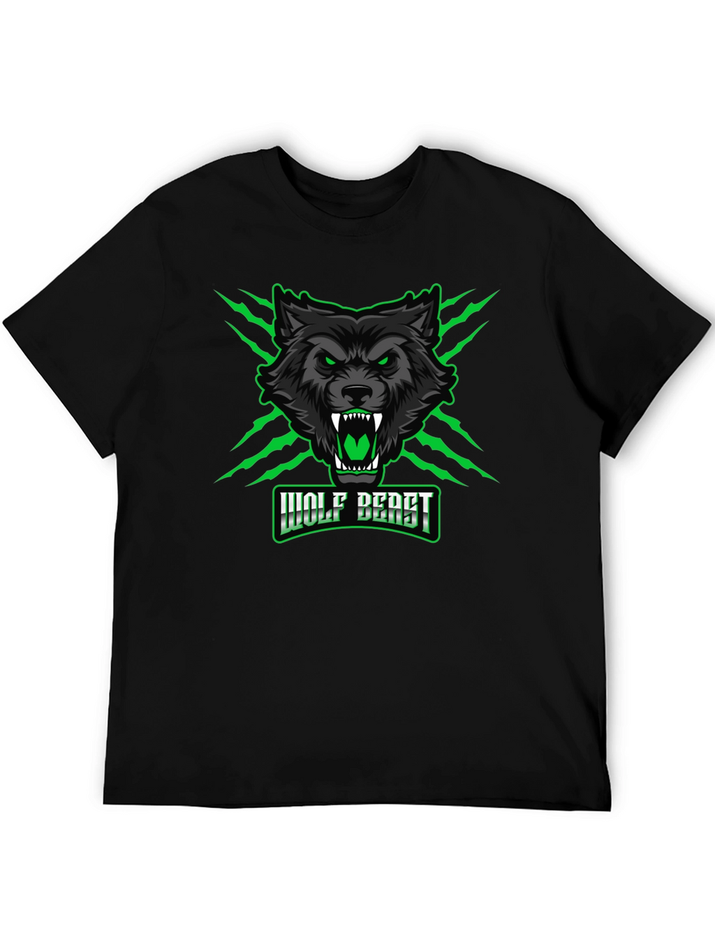 Wolf Beast Graphic Tee - Fierce & Bold Design