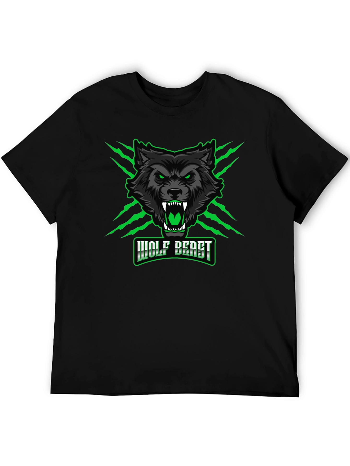 Wolf Beast Graphic Tee - Fierce & Bold Design