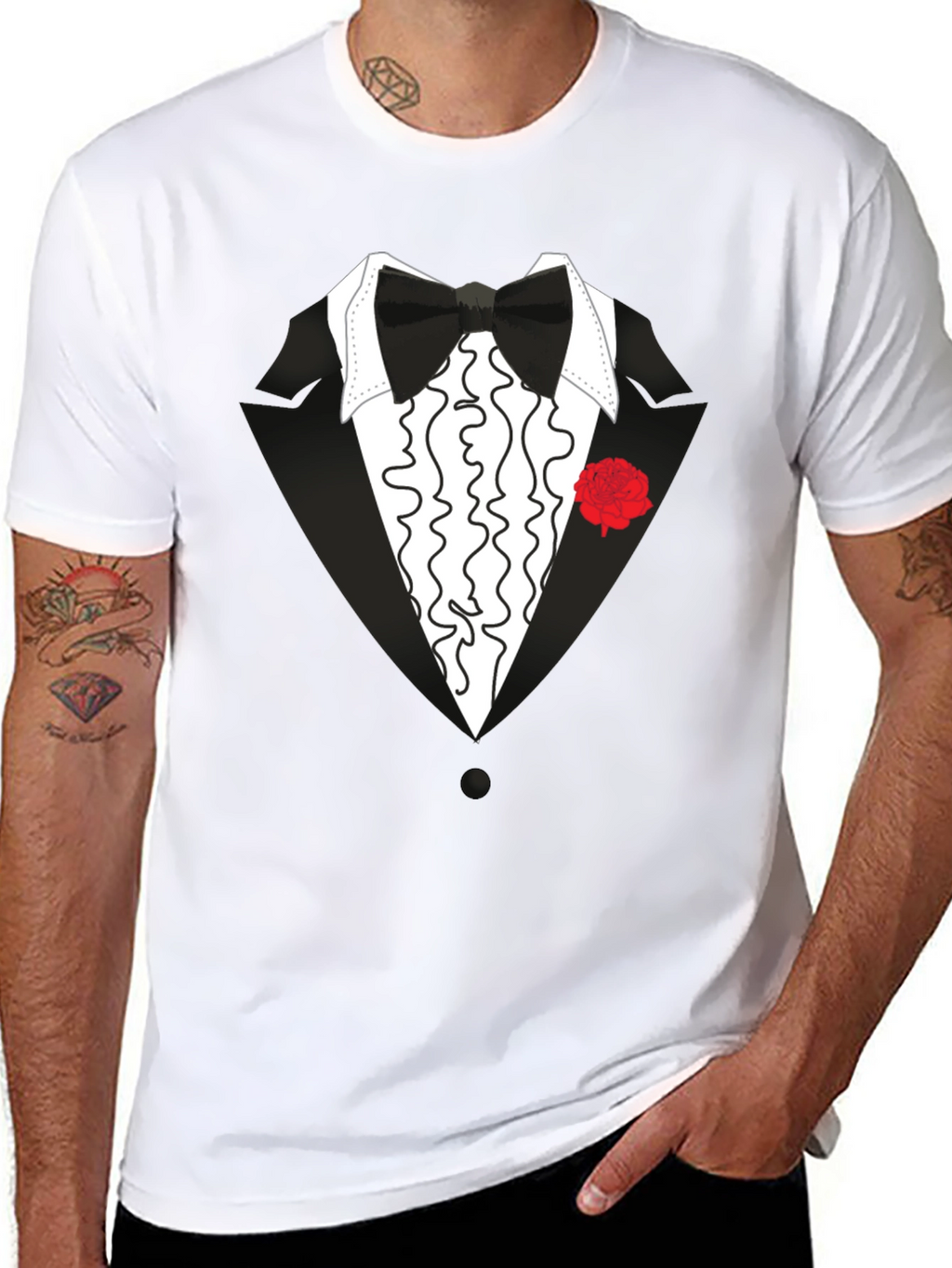 Tuxedo T-Shirt - Novelty Formal Wear Tee