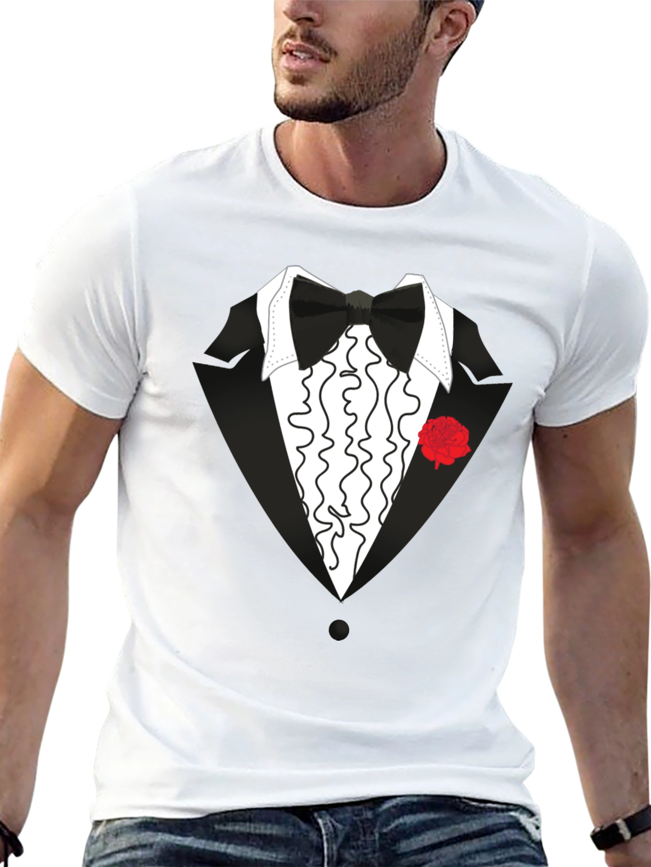Tuxedo T-Shirt - Novelty Formal Wear Tee