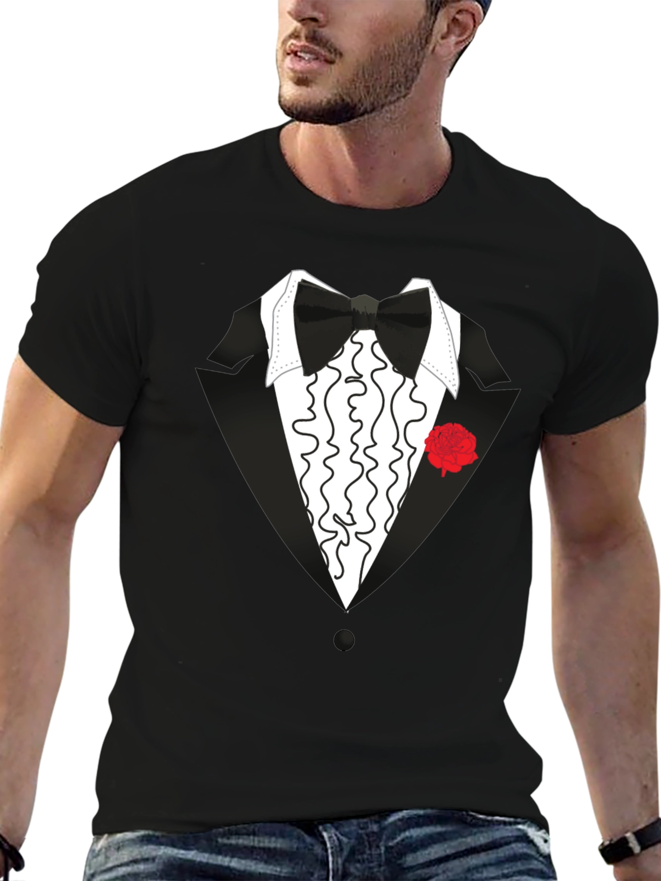 Tuxedo T-Shirt - Novelty Formal Wear Tee