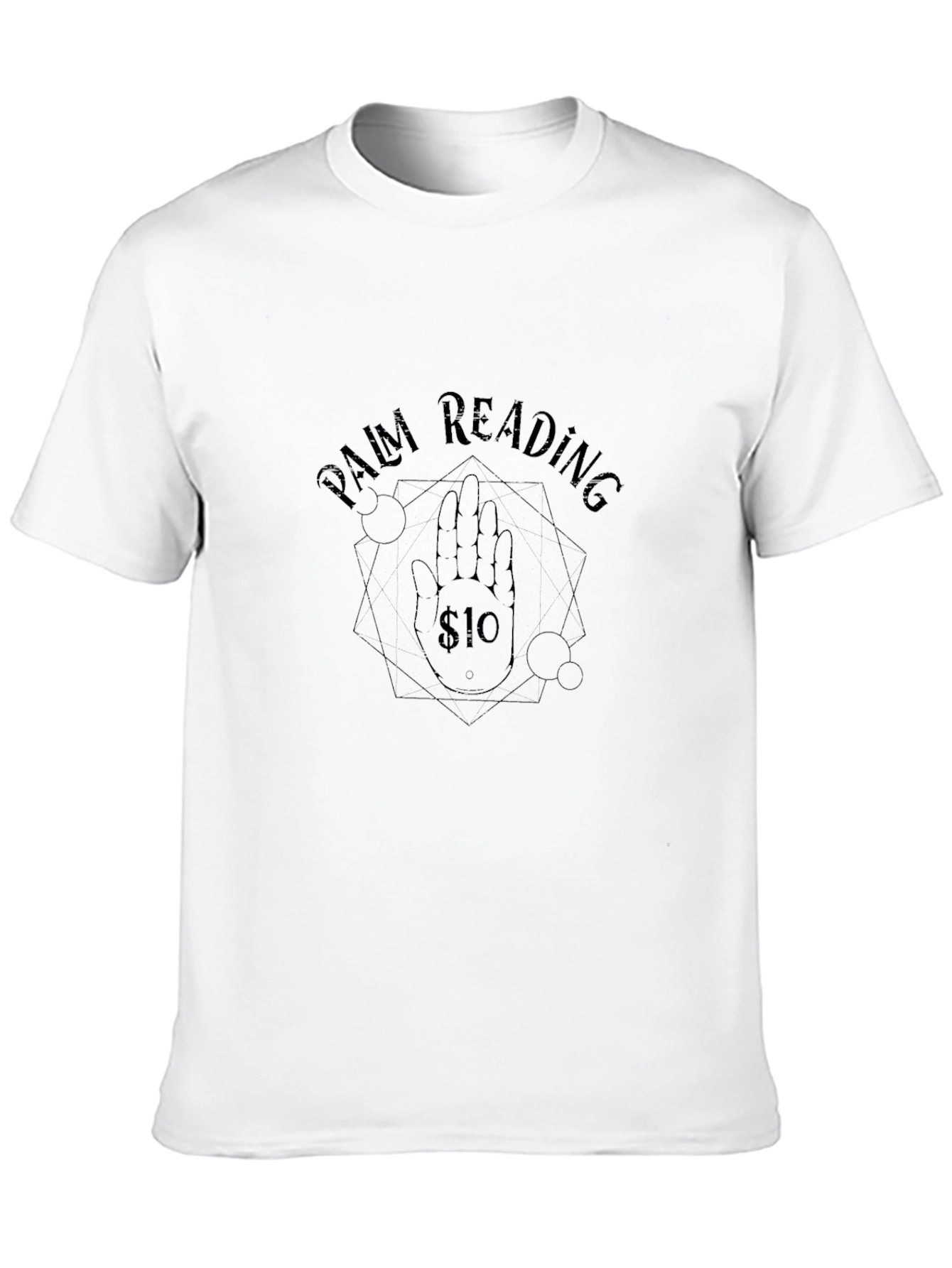 Palm Reading Graphic Tee - Black