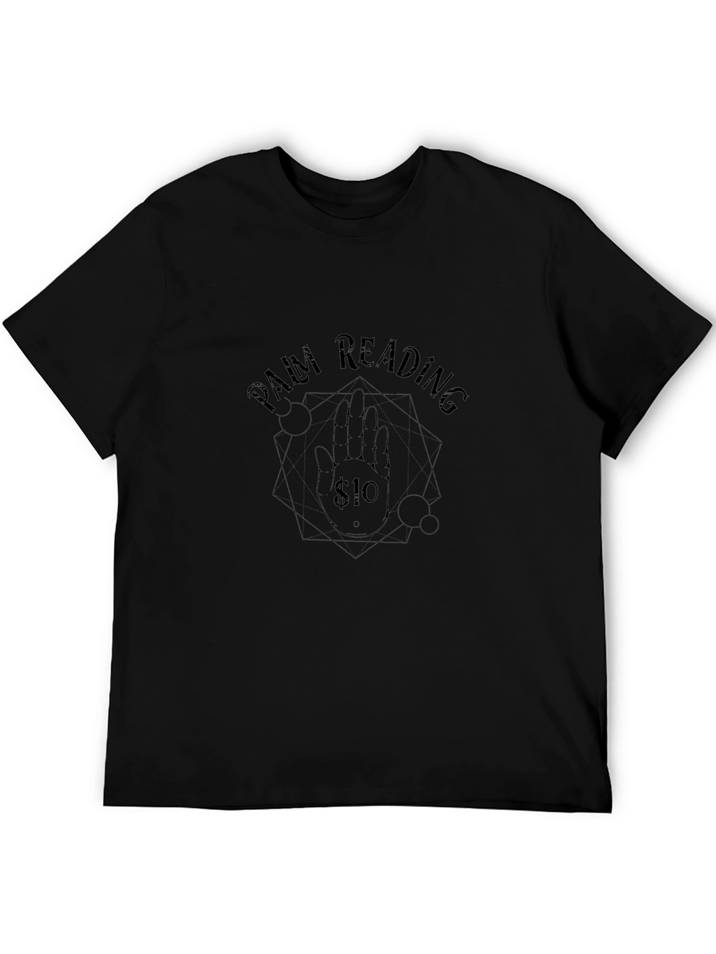 Palm Reading Graphic Tee - Black