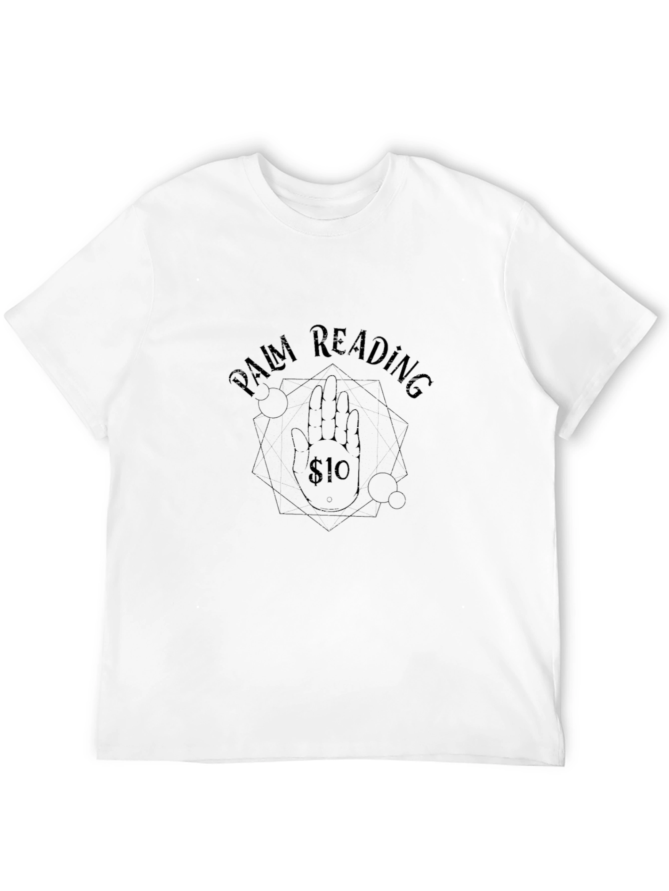 Palm Reading Graphic Tee - Black