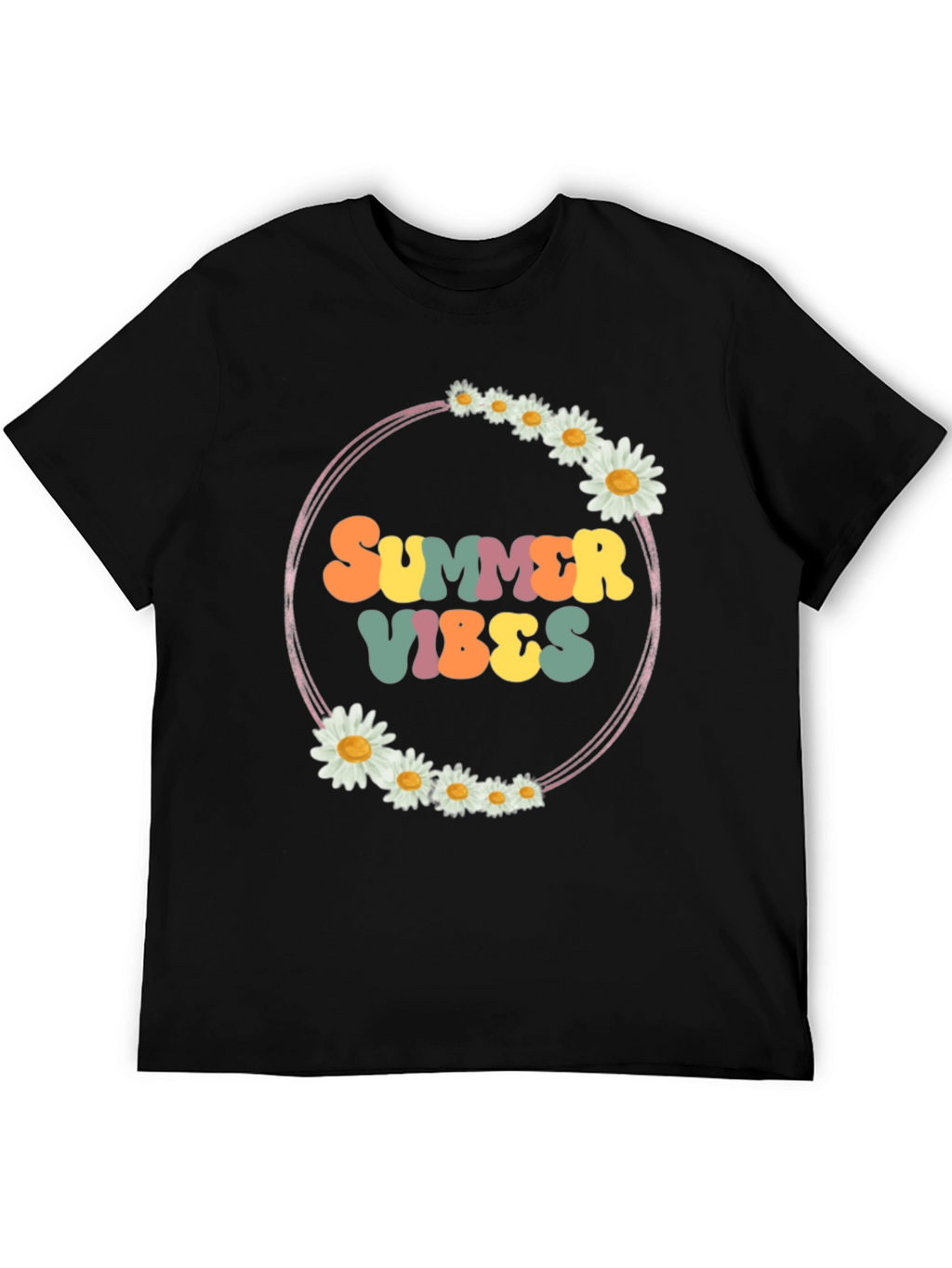 Summer Vibes Daisy Graphic Tee