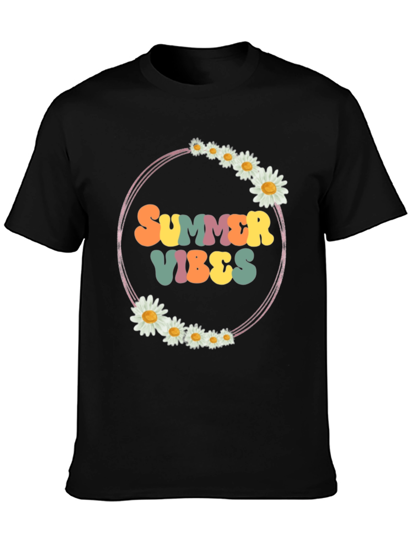 Summer Vibes Daisy Graphic Tee