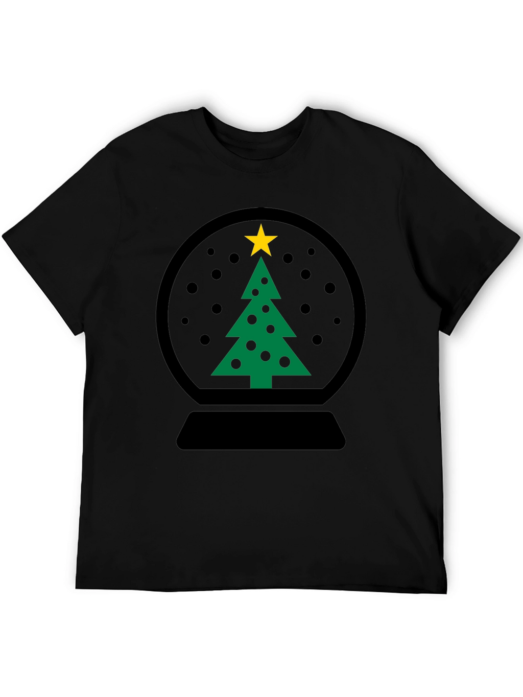 Christmas Snow Globe Tree Graphic Tee