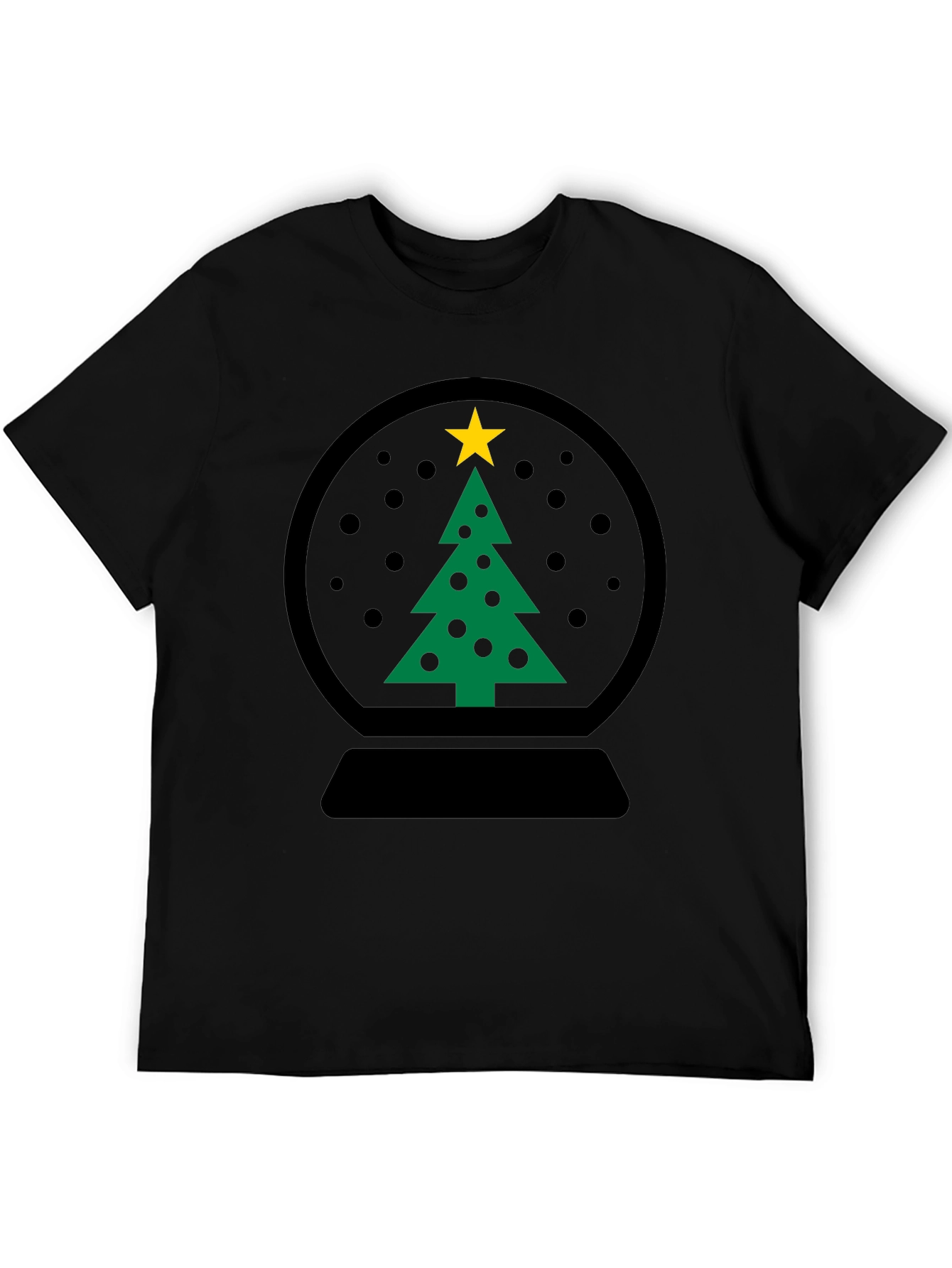 Christmas Snow Globe Tree Graphic Tee