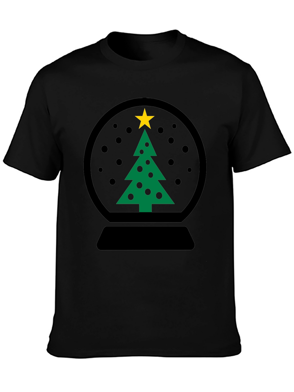 Christmas Snow Globe Tree Graphic Tee