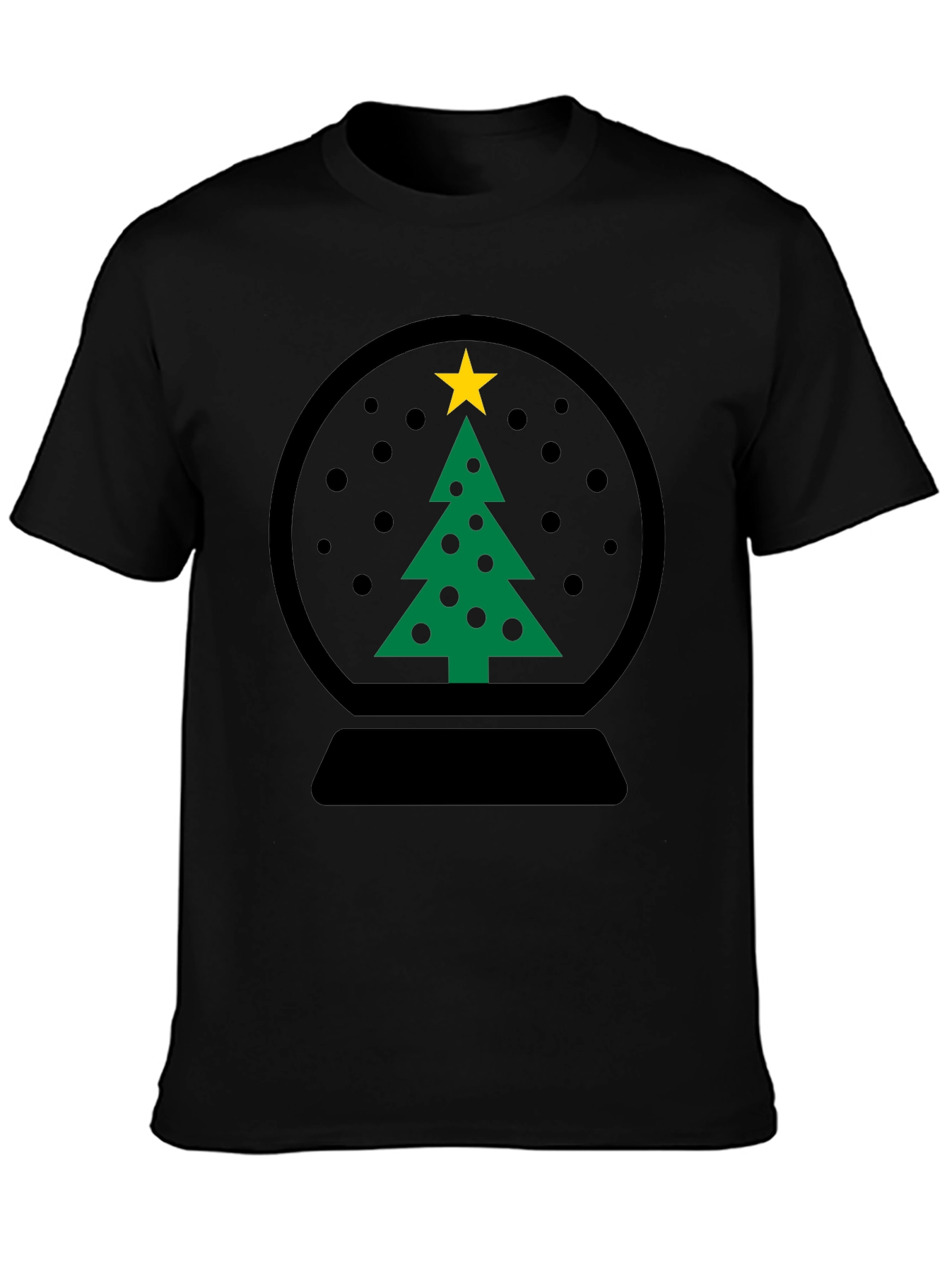 Christmas Snow Globe Tree Graphic Tee