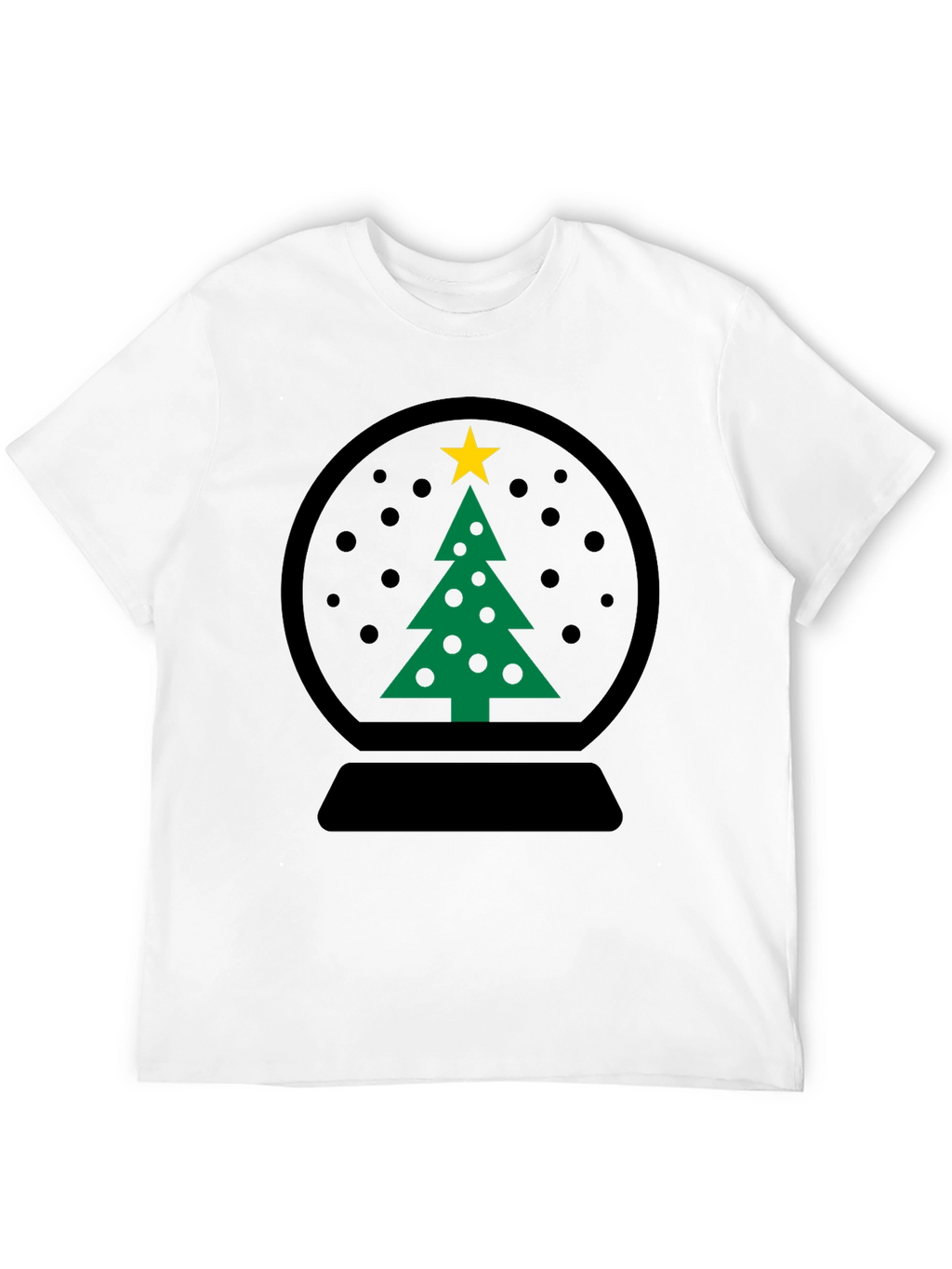 Christmas Snow Globe Tree Graphic Tee