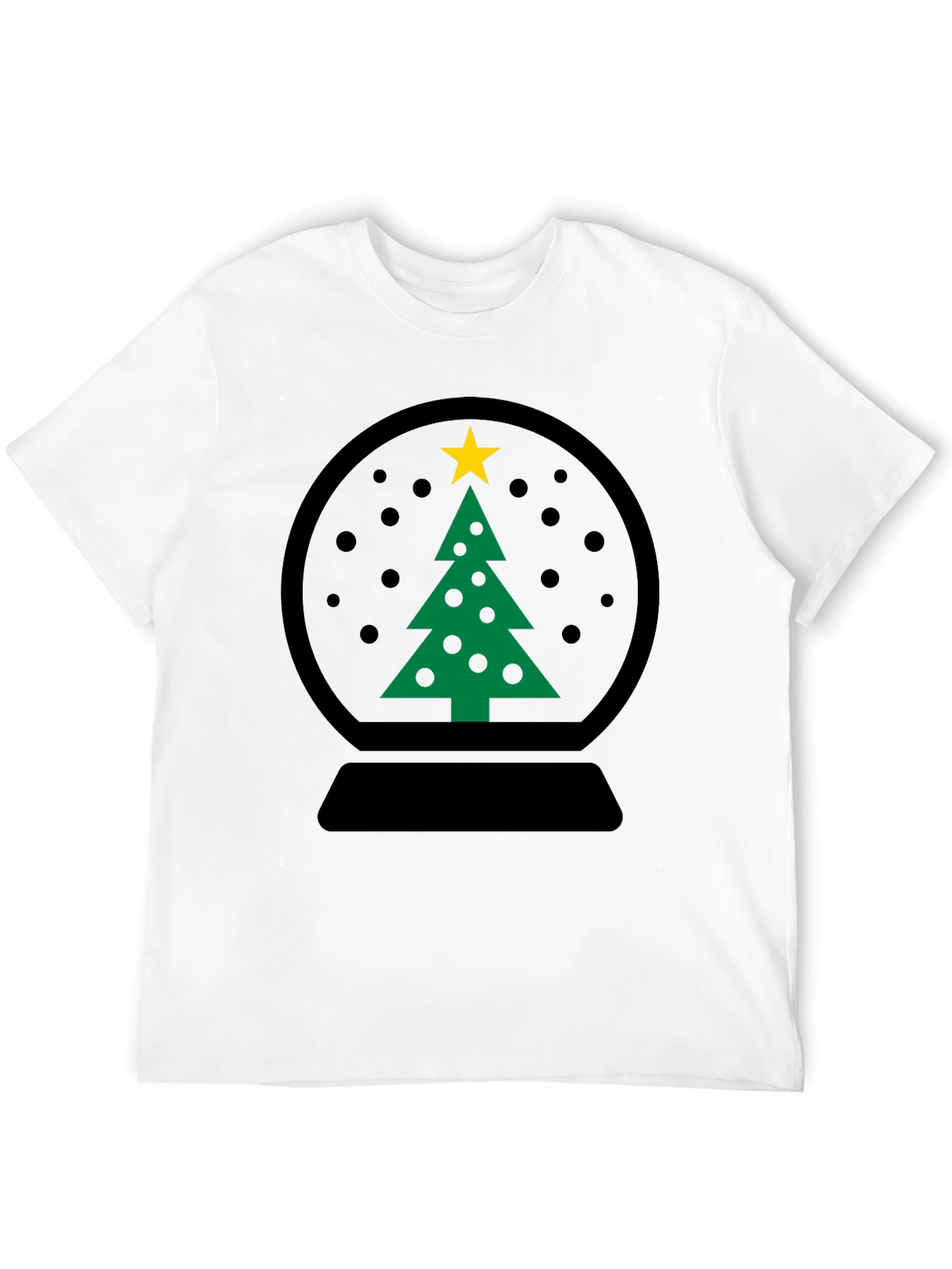 Christmas Snow Globe Tree Graphic Tee