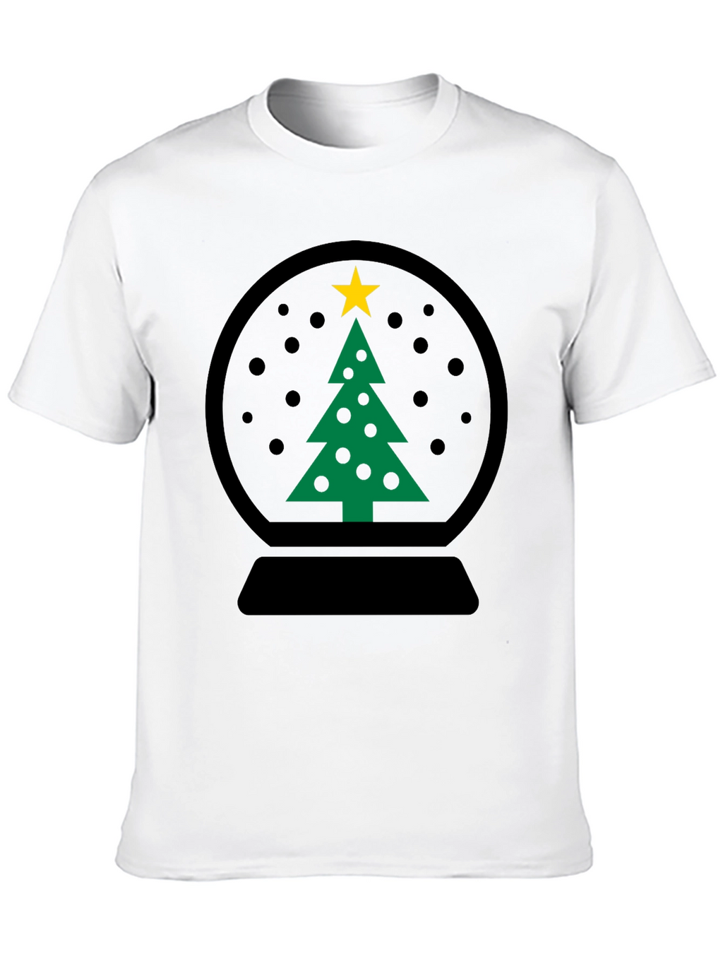 Christmas Snow Globe Tree Graphic Tee