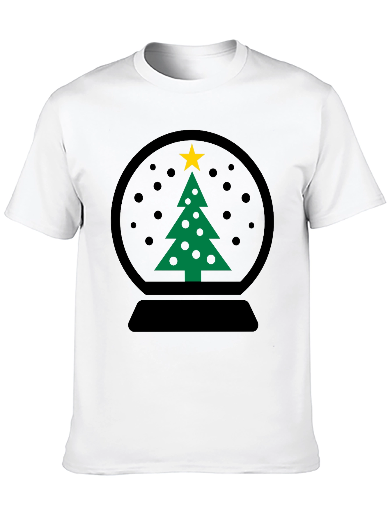 Christmas Snow Globe Tree Graphic Tee