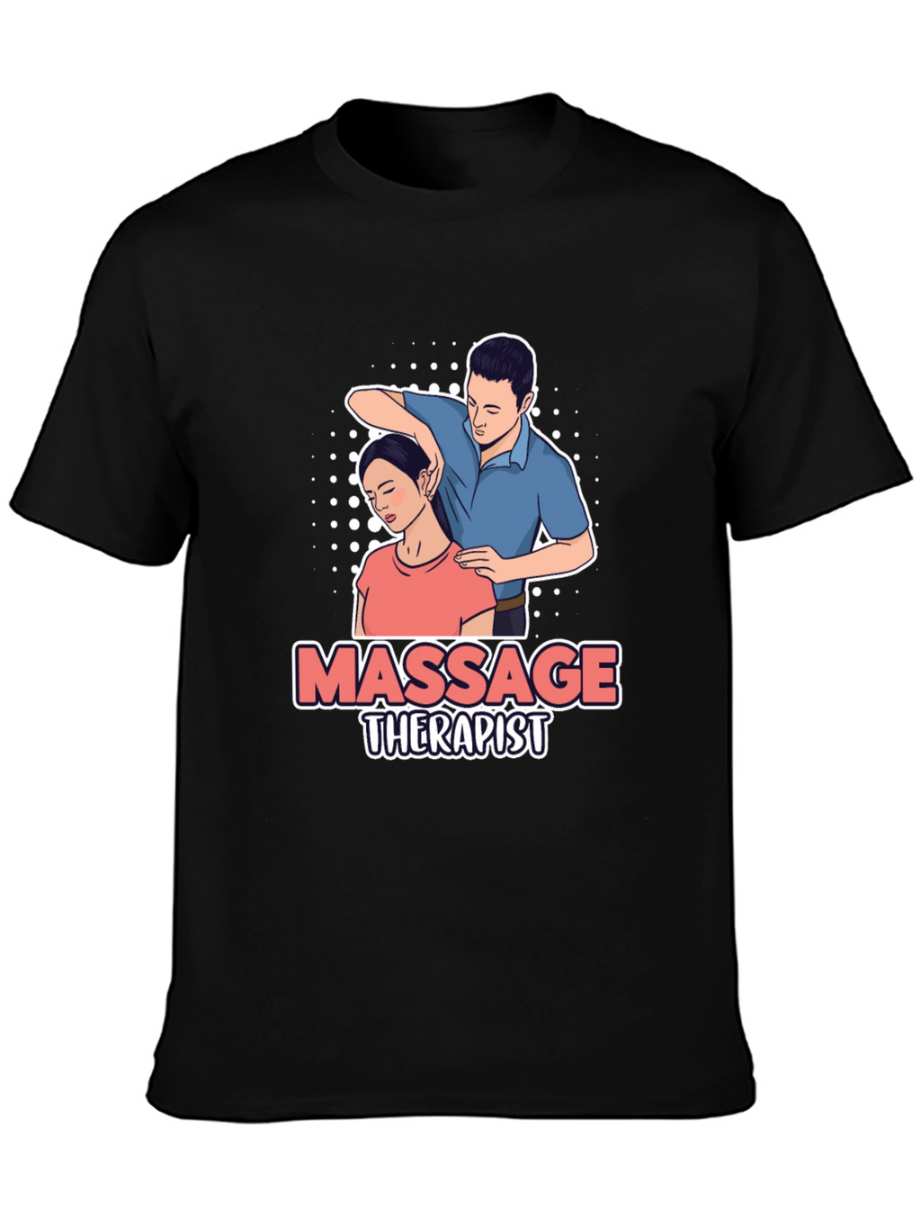 Massage Therapist Graphic T-Shirt - Unisex Black Tee