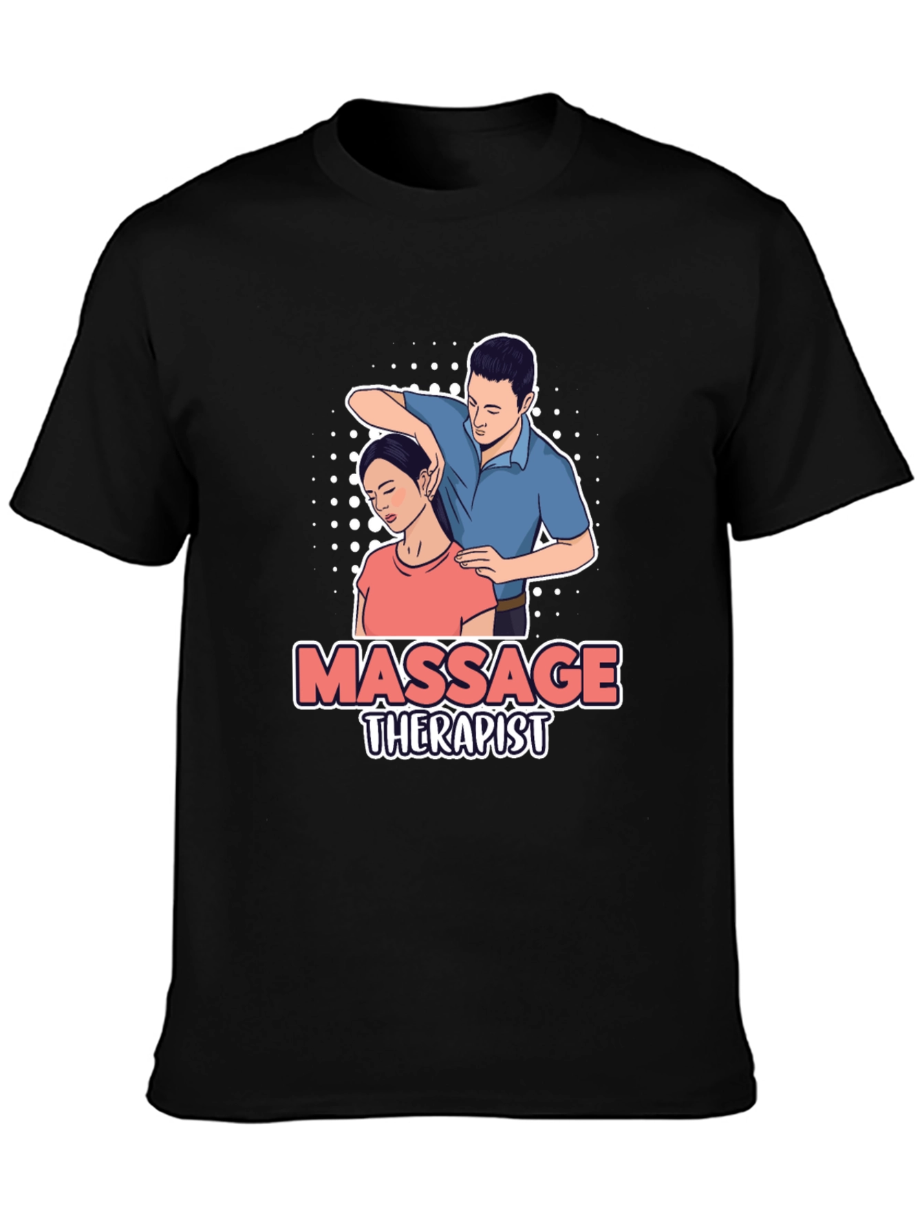 Massage Therapist Graphic T-Shirt - Unisex Black Tee