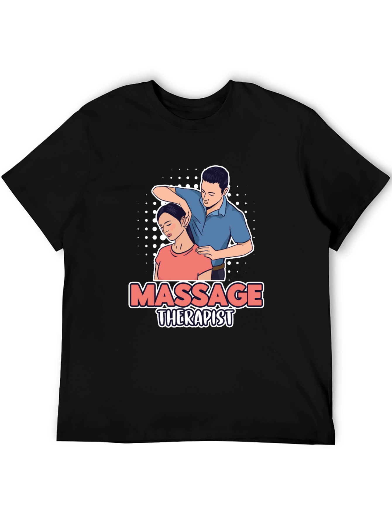 Massage Therapist Graphic T-Shirt - Unisex Black Tee