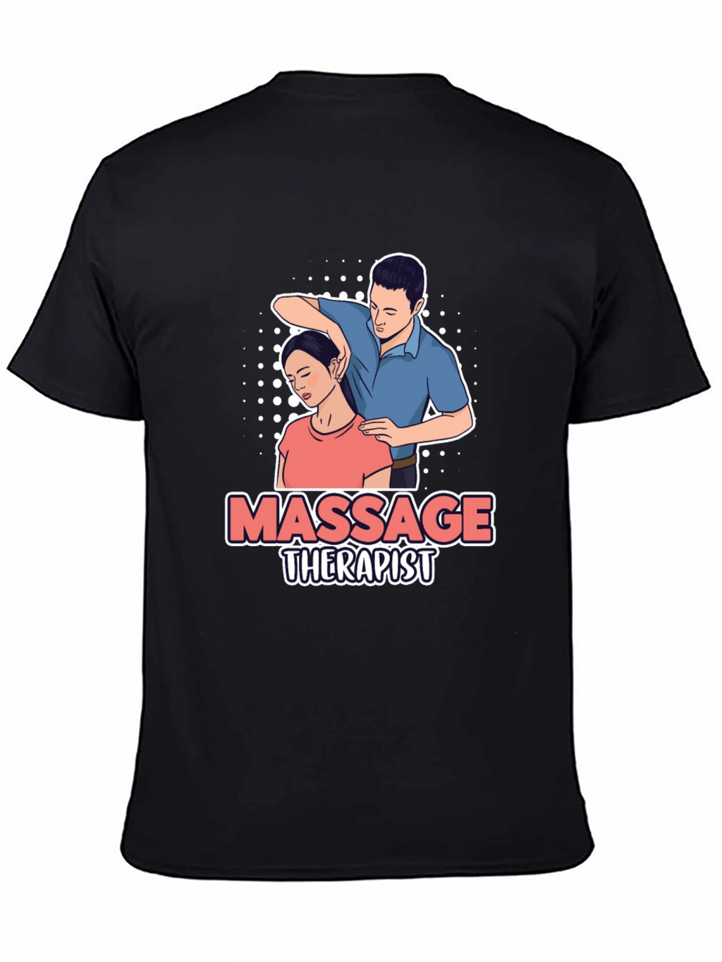 Massage Therapist Graphic T-Shirt - Unisex Black Tee