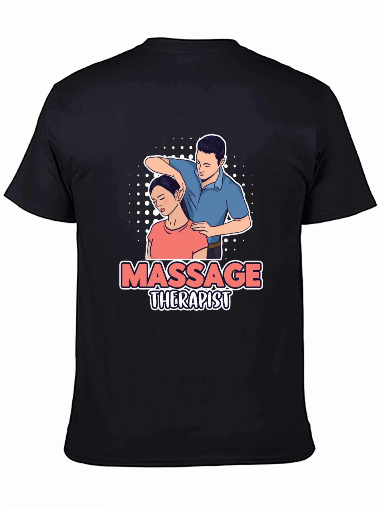 Massage Therapist Graphic T-Shirt - Unisex Black Tee