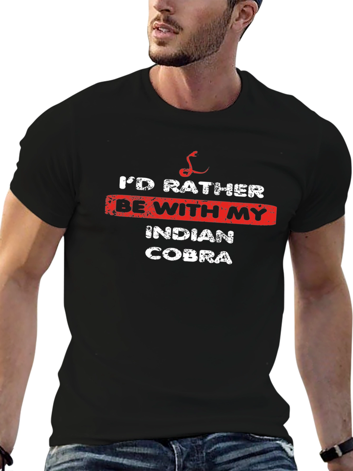 Id Rather Be With My Indian Cobra T-Shirt