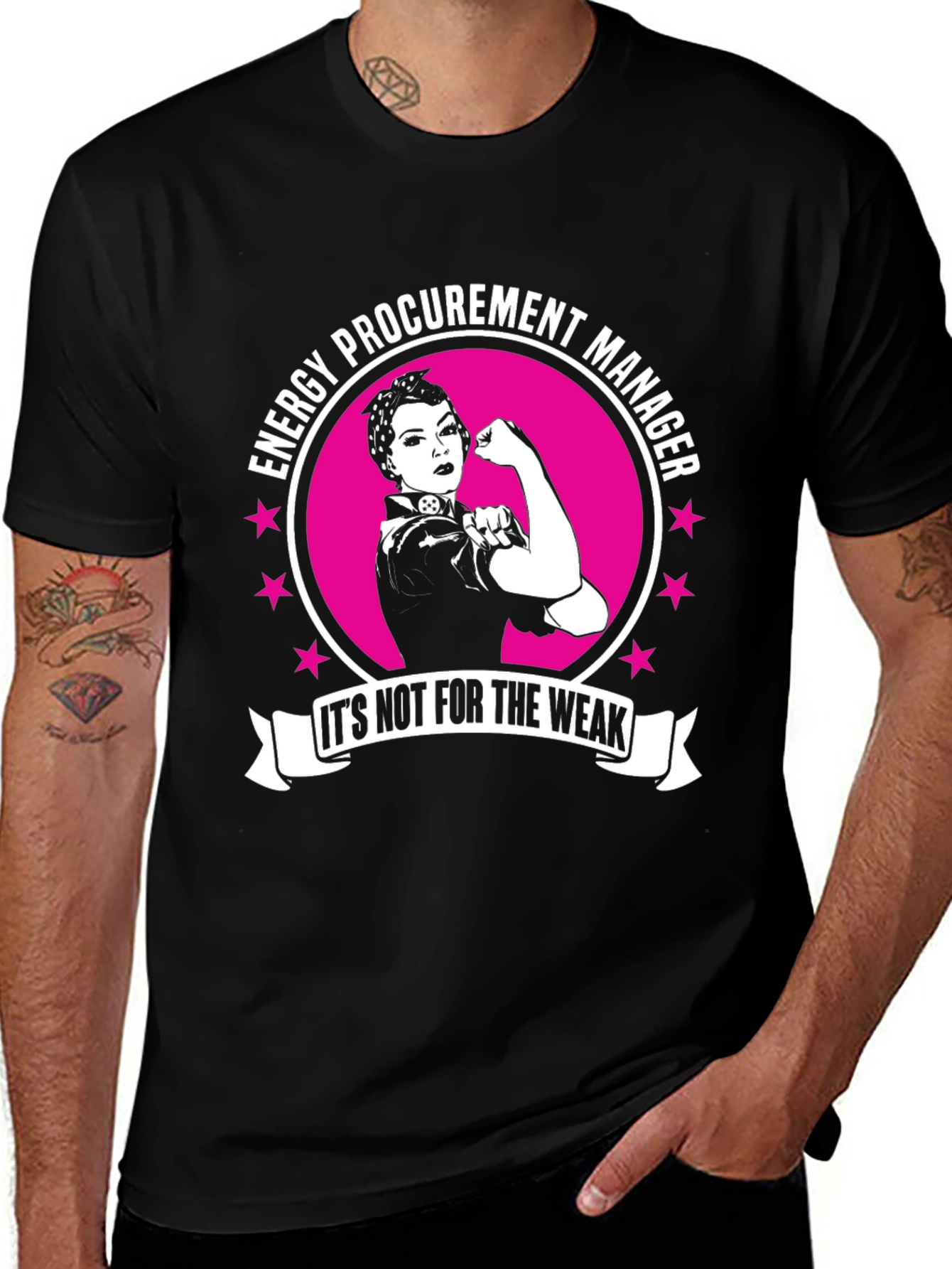 Energy Procurement Manager T-Shirt - Strong Woman Design