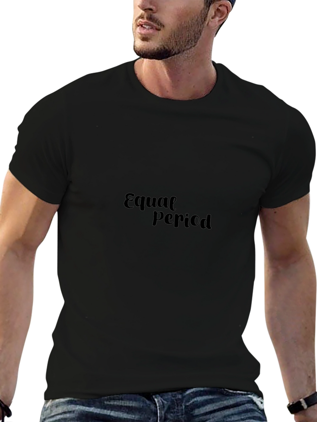 Equal Period Black Graphic T-Shirt