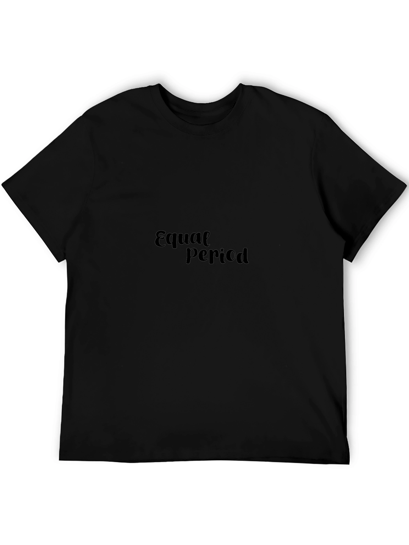 Equal Period Black Graphic T-Shirt