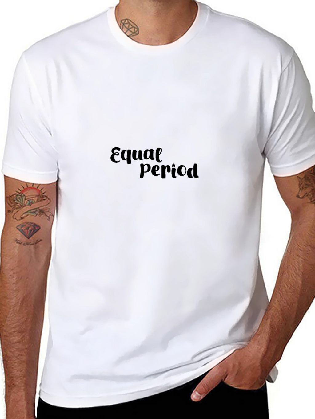 Equal Period Black Graphic T-Shirt