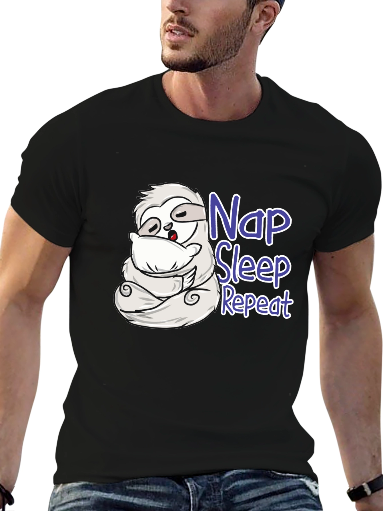 Nap Sleep Repeat Sloth T-Shirt