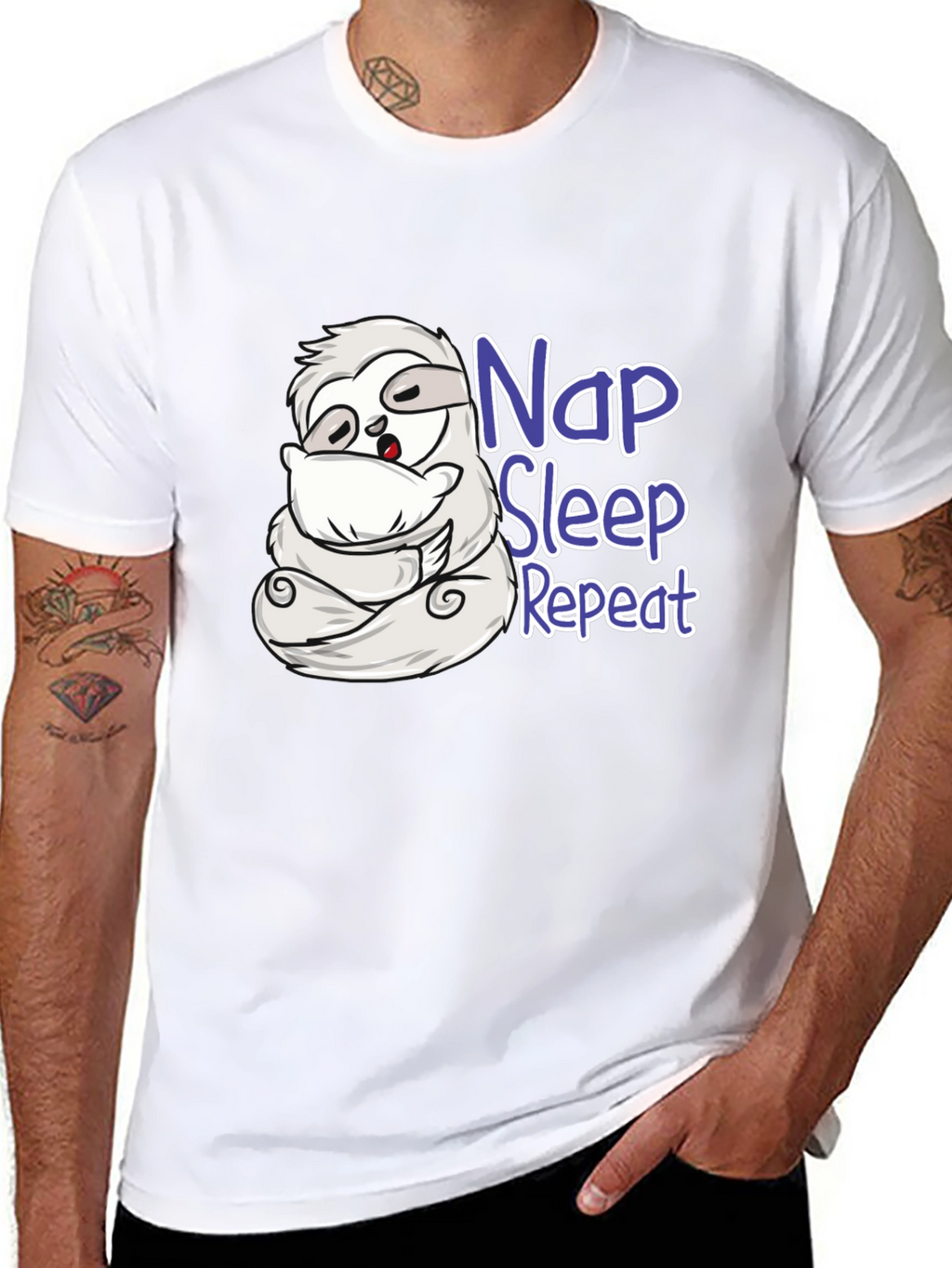 Nap Sleep Repeat Sloth T-Shirt