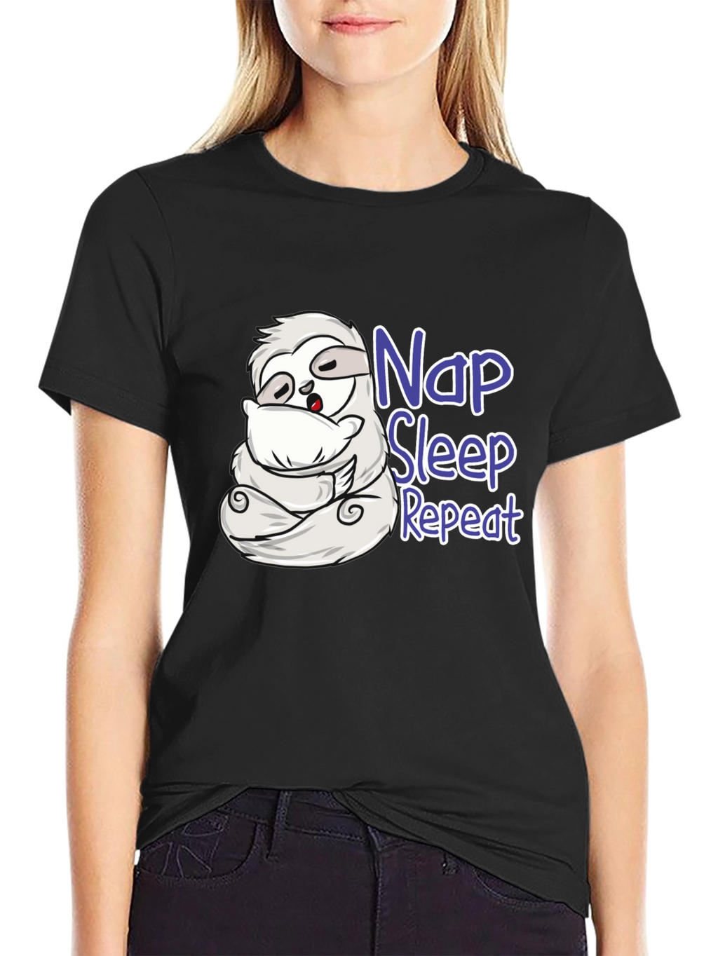 Nap Sleep Repeat Sloth T-Shirt