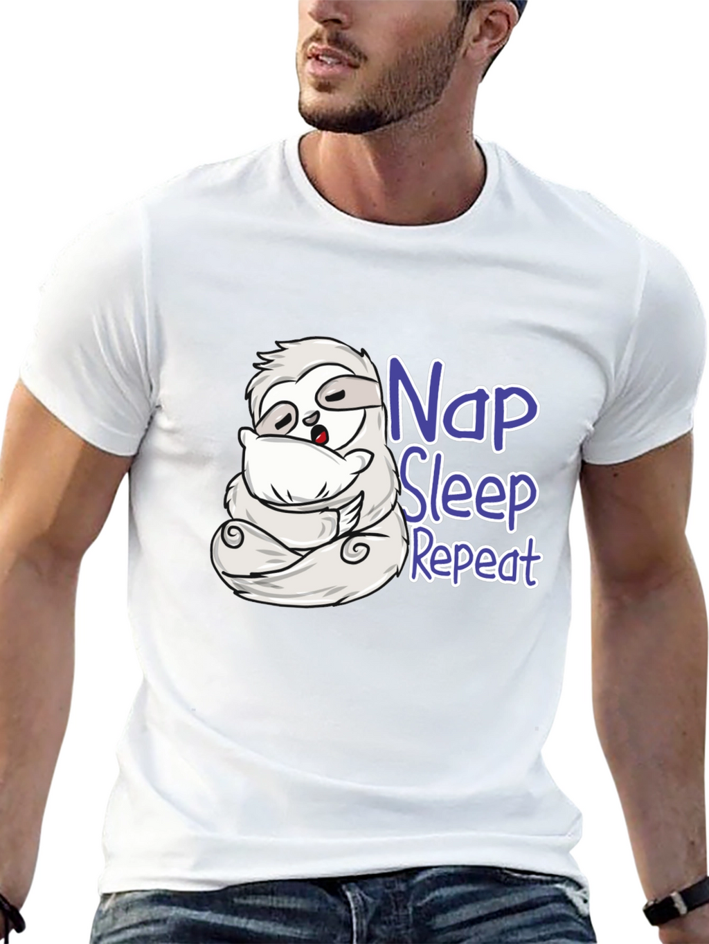 Nap Sleep Repeat Sloth T-Shirt