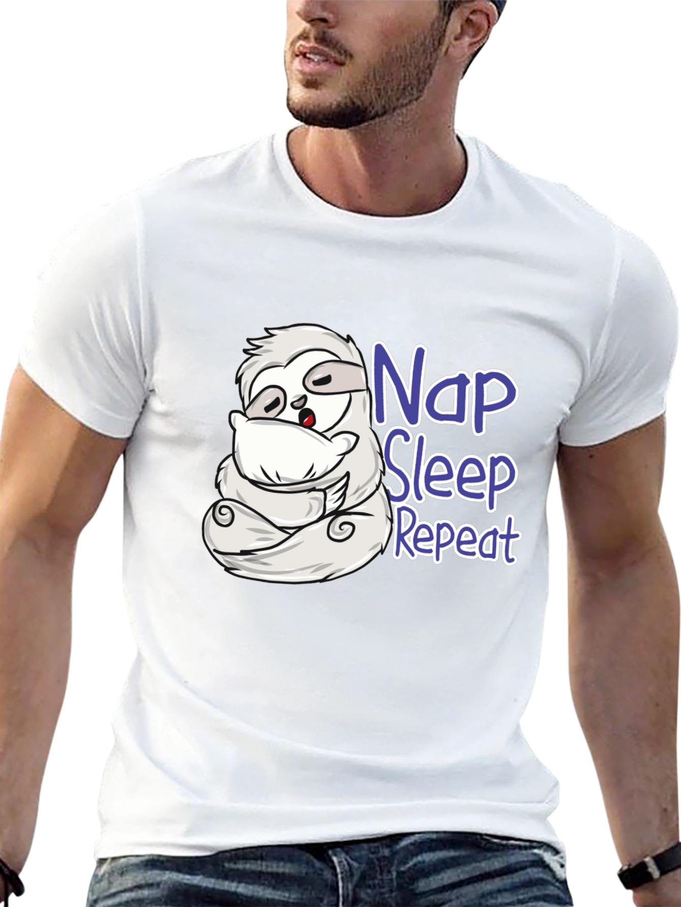 Nap Sleep Repeat Sloth T-Shirt