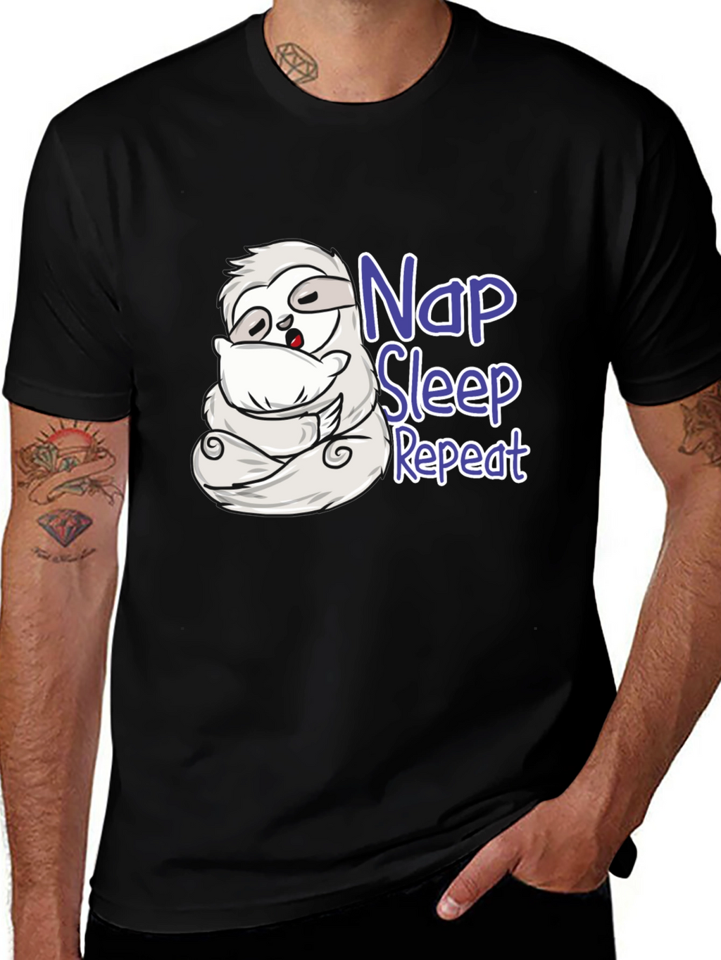 Nap Sleep Repeat Sloth T-Shirt