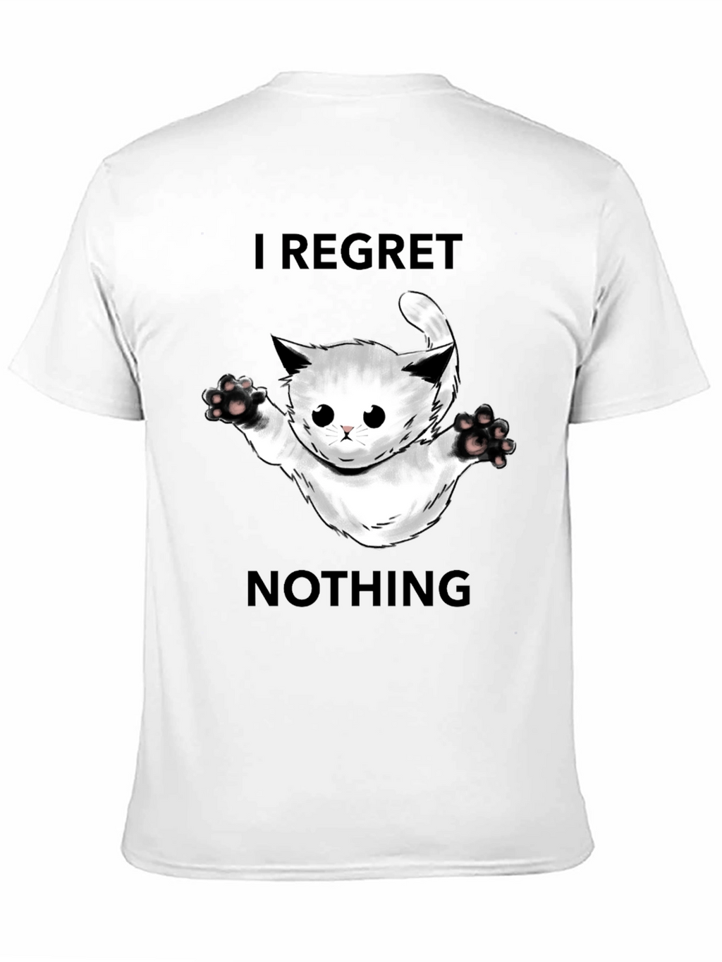 Regret Nothing Cat Graphic Tee