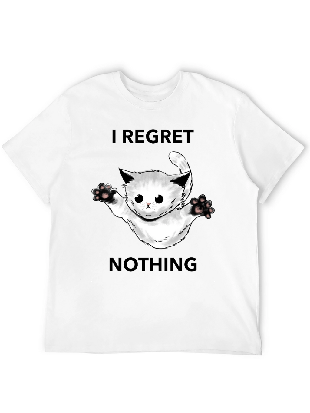 Regret Nothing Cat Graphic Tee