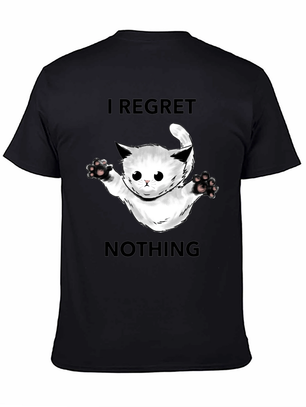 Regret Nothing Cat Graphic Tee