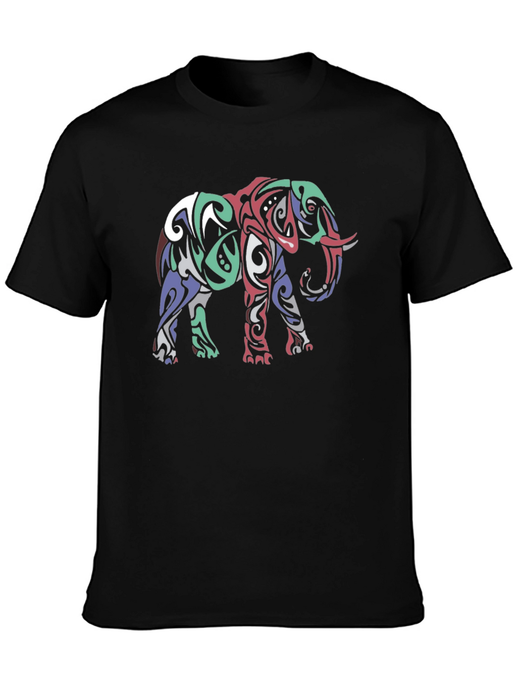 Tribal Elephant Graphic Tee - Stylish Mens T-Shirt