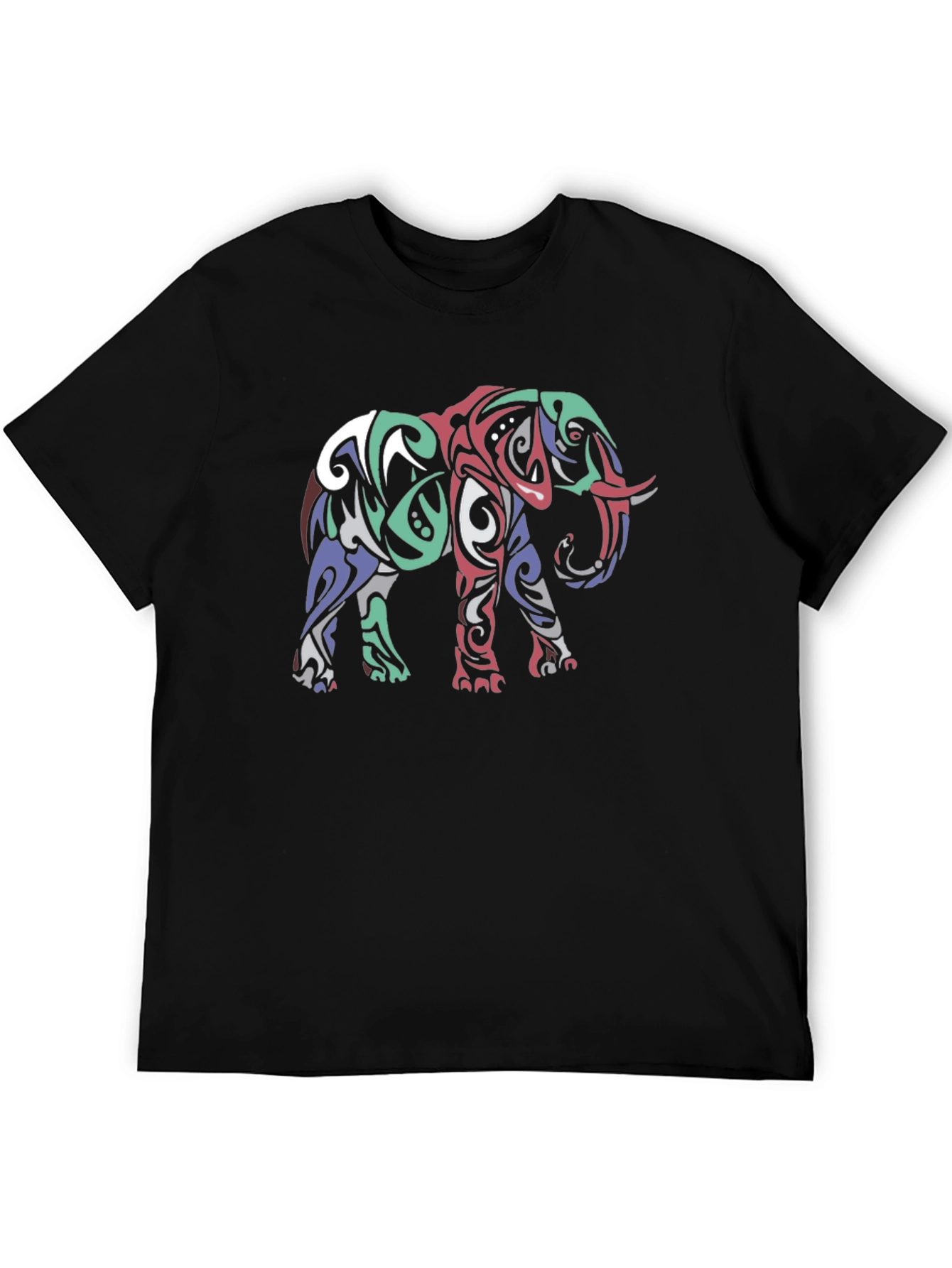 Tribal Elephant Graphic Tee - Stylish Mens T-Shirt