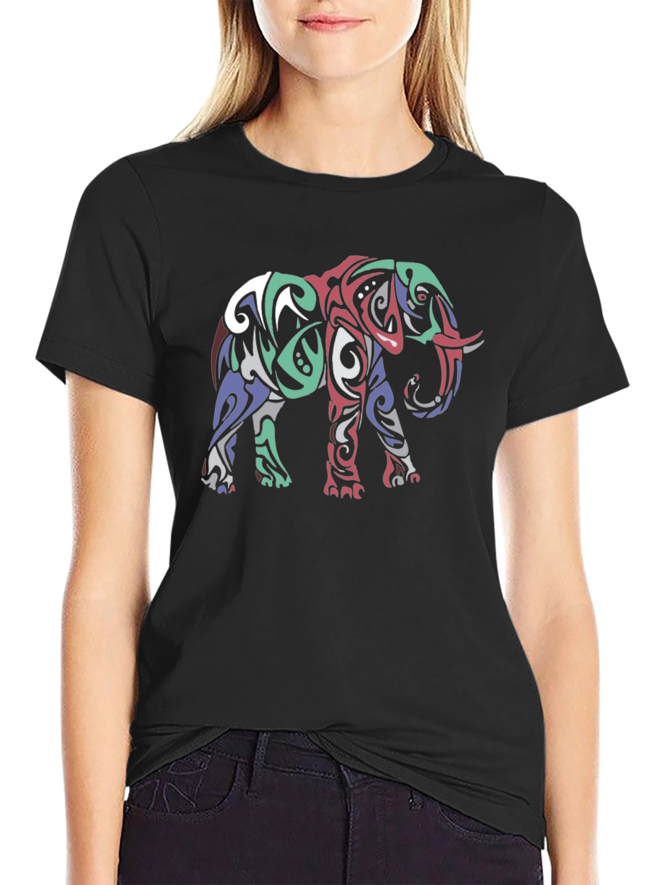 Tribal Elephant Graphic Tee - Stylish Mens T-Shirt